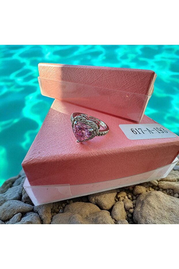 Steel Ring Tarnish-Free Adjustable Heart Figured (2 Years Importer Guarantee)