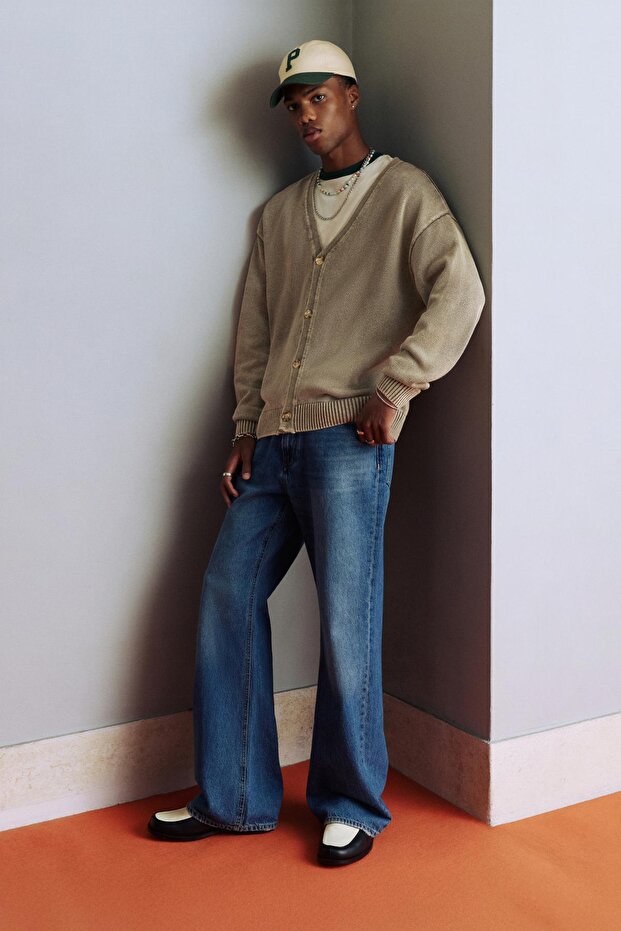 Düğmeli Cardigan - 1