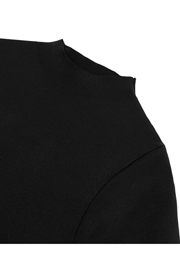 Basic yüksek yaka triko - 4