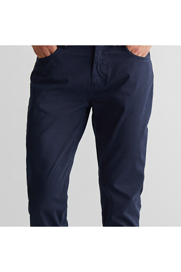 Erkek Lacivert Regular Fit Pantolon - 5