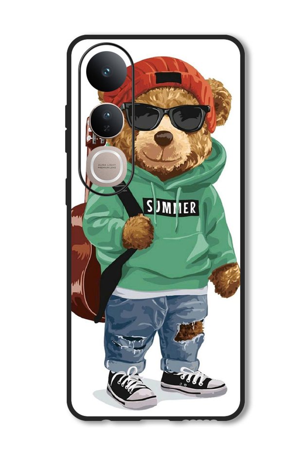 Case Compatible with Vivo V50 Lite Protection Shockproof Bumper Cover Musician Bear