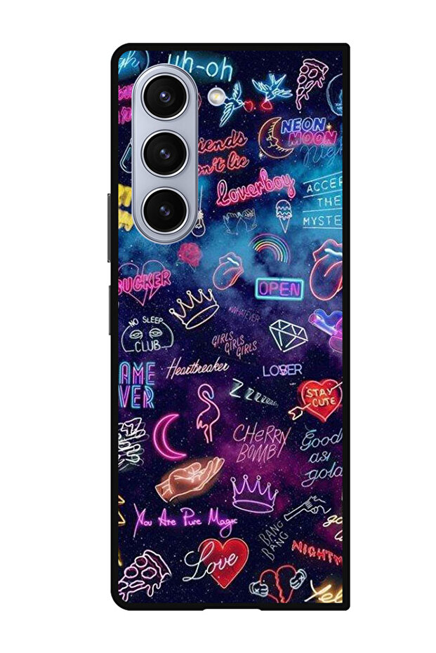 Protective Case Anti Scratch Shock Proof Bumper Cover For Samsung Galaxy Z Fold 5 Lights Doodle
