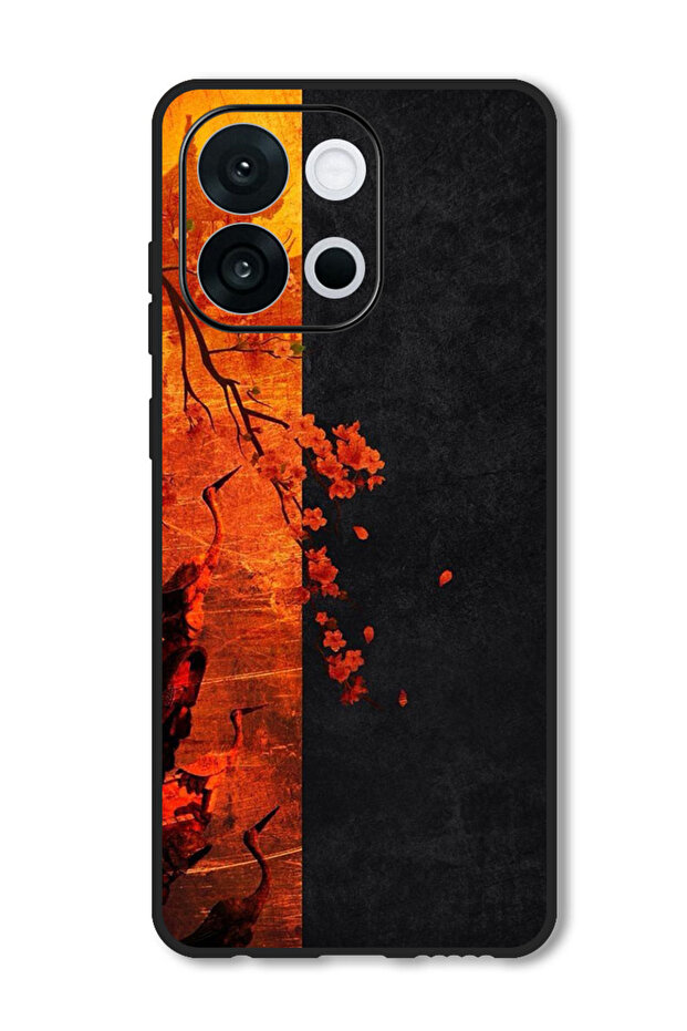 Case Compatible with OnePlus 13s 6.32 Inch Protection Shockproof Bumper Cover Flower Abstract 4