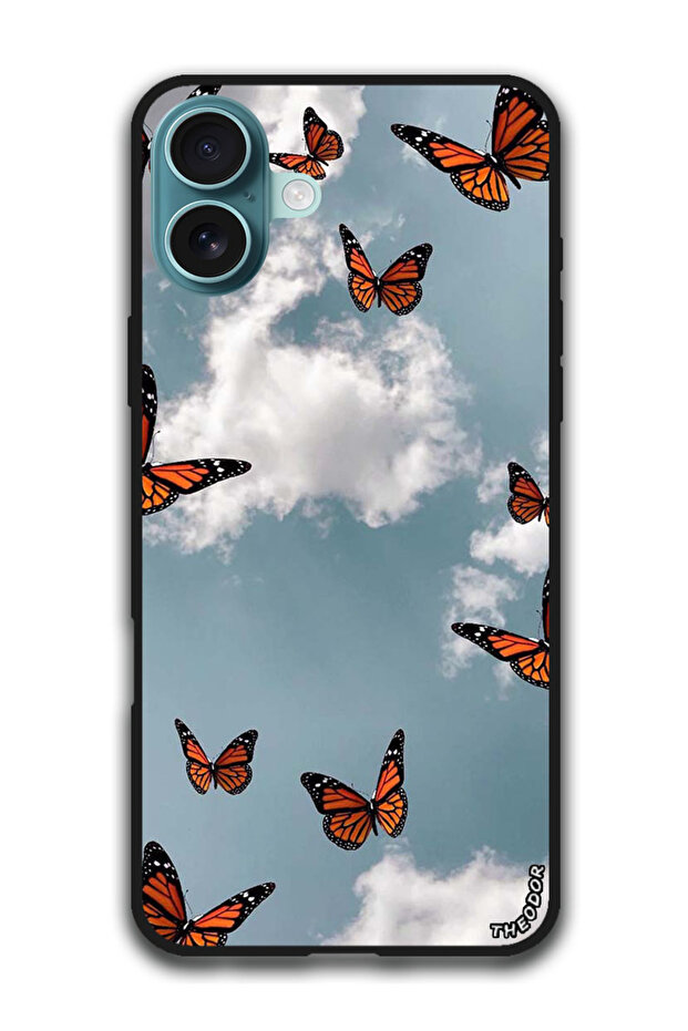 Protective Case Anti Scratch Shock Proof Bumper Cover For iPhone 16 Plus (6.7)-inch Butterfies