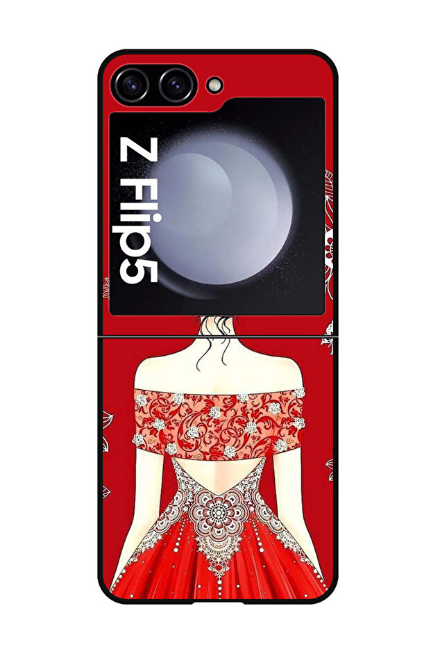 Protective Case Anti Scratch Shock Proof Bumper Cover For Samsung Galaxy Z Flip 5 Cute Ladyy