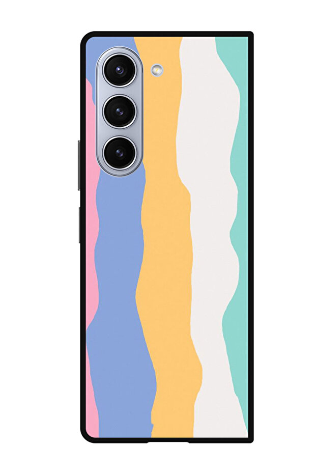 Protective Case Anti Scratch Shock Proof Bumper Cover For Samsung Galaxy Z Fold 5 Colourful stripes