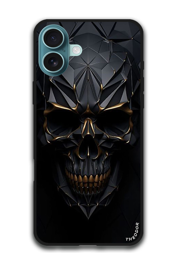 Protective Case Anti Scratch Shock Proof Bumper Cover For iPhone 16 Plus (6.7)-inch Skull Art