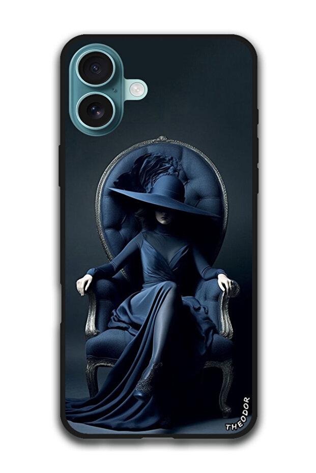 Protective Case Anti Scratch Shock Proof Cover For iPhone 16 Plus (6.7)-inch Beautiful Hat Girl