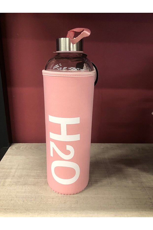 زجاجة مياه H2O مع غطاء 1 لتر (1000 مل)