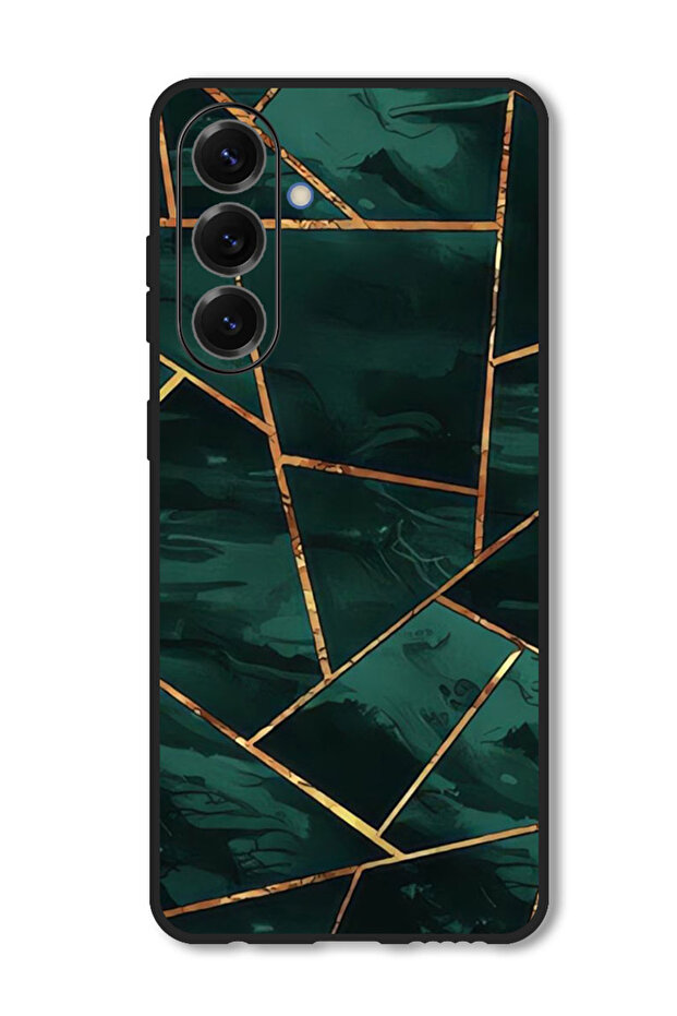 Case Compatible with Samsung Galaxy M56 6.74 Inch Protection Shockproof Bumper Cover Green Pattern