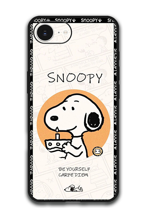 Case Compatible with Apple iPhone 16e 6.1 Inch Protection Shockproof Bumper Cover - Snoopy