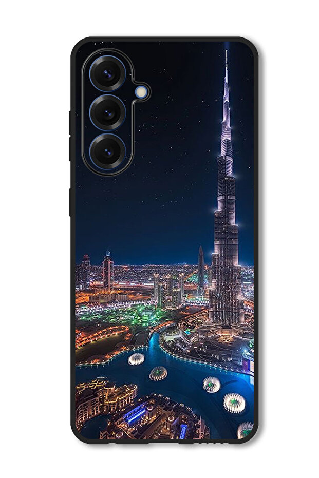 Case Compatible with Samsung Galaxy A36 Protection Shockproof Bumper Cover Burj Khalifa Night View