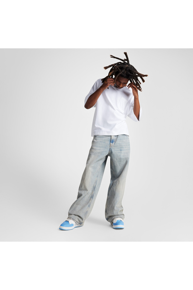 Weapon Unisex Mavi Deri Sneaker - 8