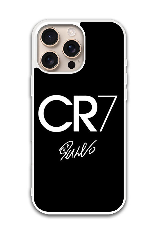 Protective Case Cover For APPLE IPHONE 16 Pro Max CR7 (1) (White Bumper)