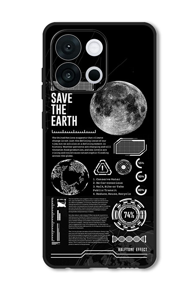 Case Compatible with OnePlus 13T 6.32 Inch Protection Shockproof Bumper Cover Save The Earth