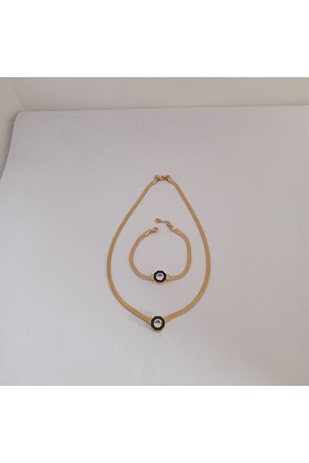 Çelik Gold Yonca Küpe - 7