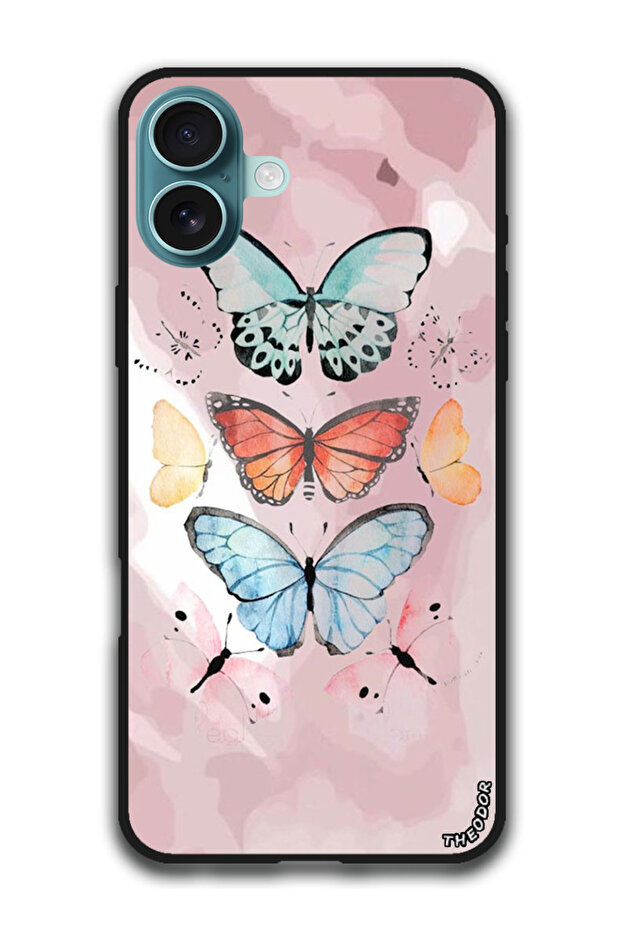 Protective Case Anti Scratch Shock Proof Bumper Cover For iPhone 16 Plus (6.7)-inch Butterflies