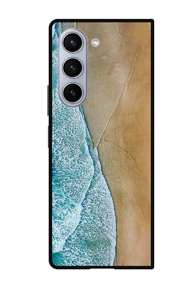 Protective Case Anti Scratch Shock Proof Bumper Cover For Samsung Galaxy Z Fold 5 Sand And Water