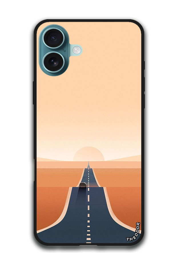 Protective Case Anti Scratch Shock Proof Bumper Cover For iPhone 16 Plus (6.7)-inch Long Road