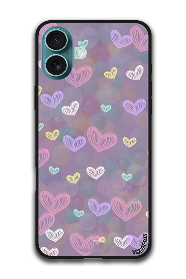 Protective Case Anti Scratch Shock Proof Bumper Cover For iPhone 16 Plus (6.7)-inch Small Hearts (4)