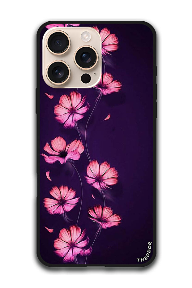 Protective Case Anti Scratch Shock Proof Bumper Cover For iPhone 16 Pro (6.3)-inch Smotth Flower