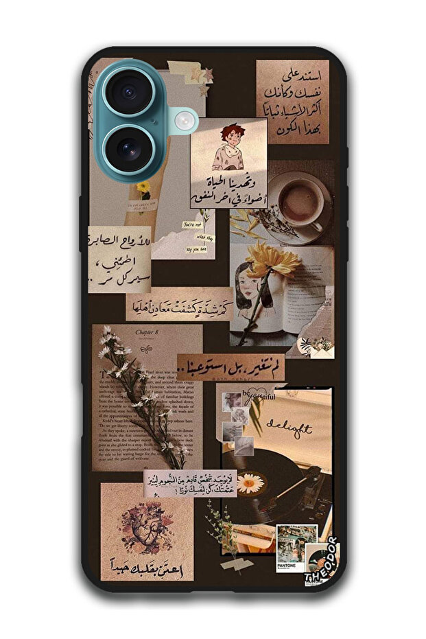 Protective Case Anti Scratch Shock Proof Cover For iPhone 16 Plus (6.7)-inch Arabic Design (85)