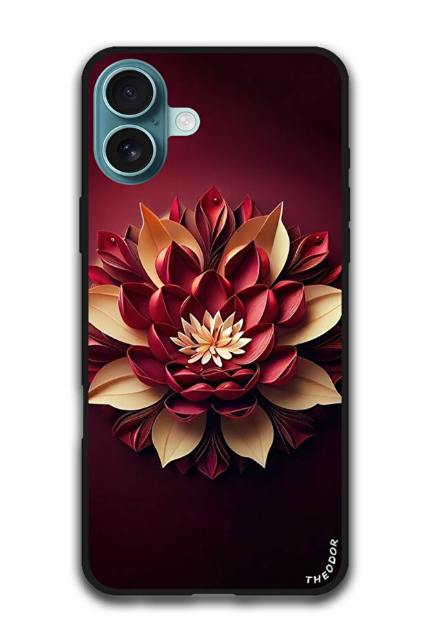 Protective Case Anti Scratch Shock Proof Cover For iPhone 16 Plus (6.7)-inch Flower Abstract 2