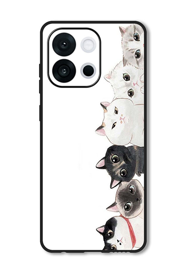 Case Compatible with OnePlus 13s 6.32 Inch Protection Shockproof Bumper Cover Cute Cats