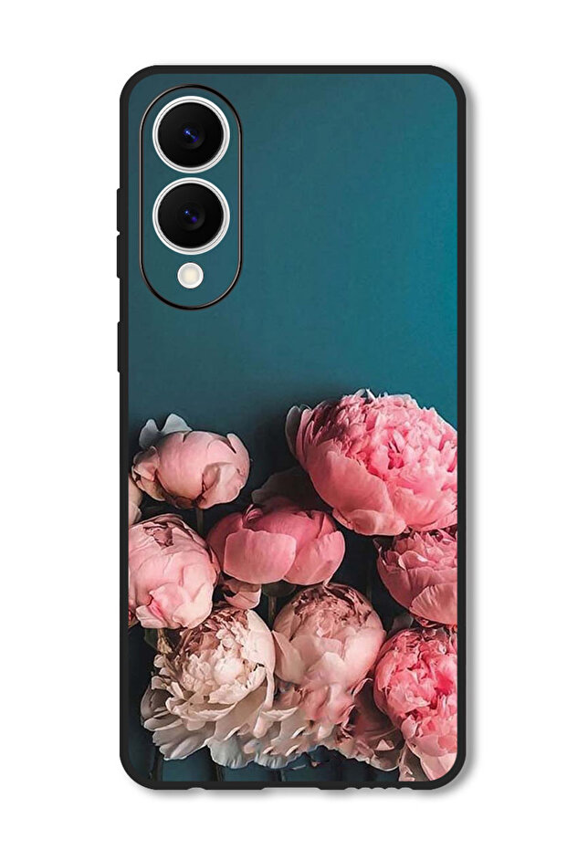 Case Compatible with Samsung Galaxy S25 Edge 6.7 Inch Protection Shockproof Bumper Cover Flowers