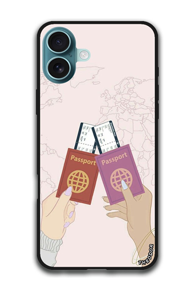 Protective Case Anti Scratch Shock Proof Bumper Cover For iPhone 16 Plus (6.7)-inch Travel Passports