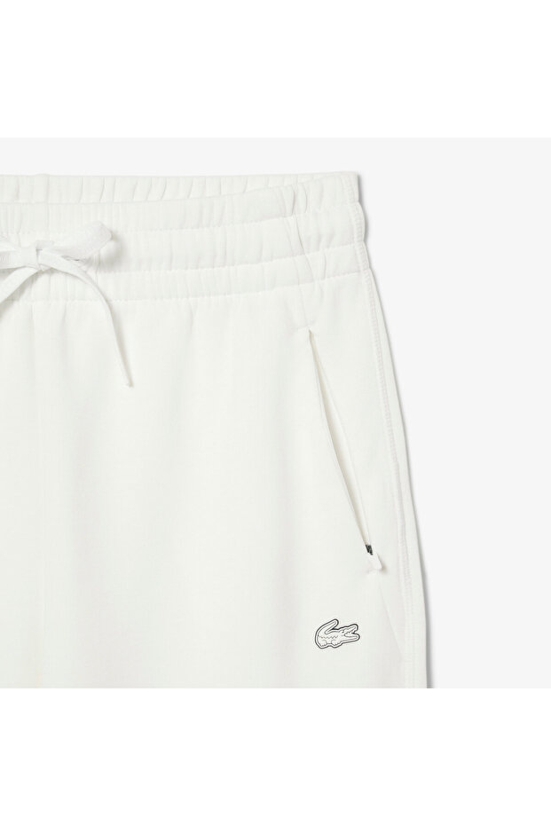 Kadın Tapered Fit Beyaz Eşofman Altı - 7