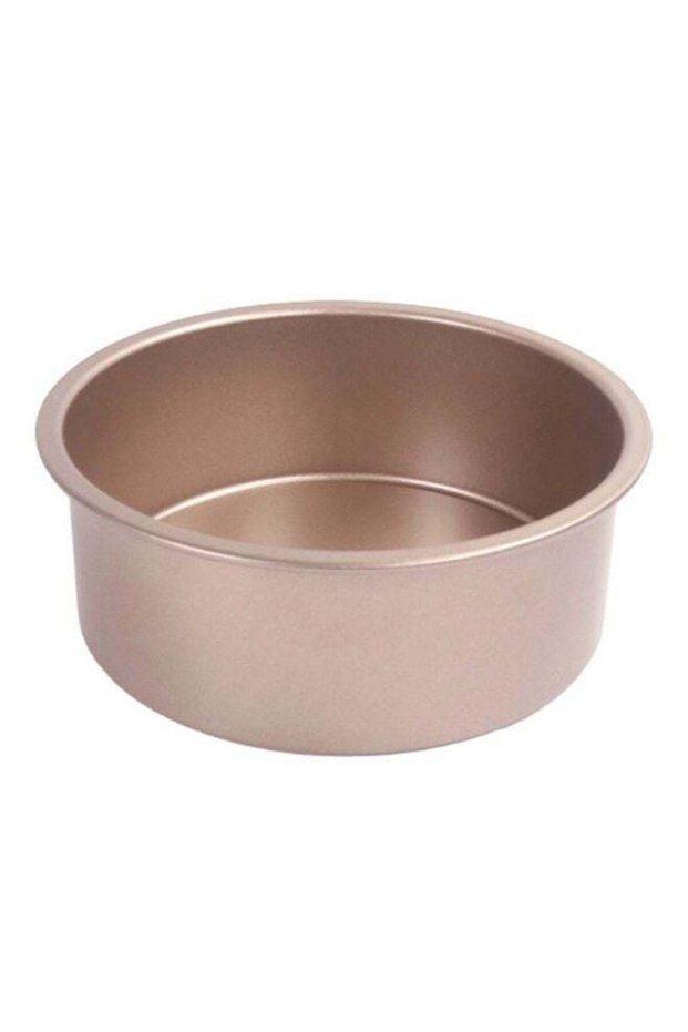 Carbon Steel Mobilizable Bottom Cake Mould Gold 17x6.10x15.30cm