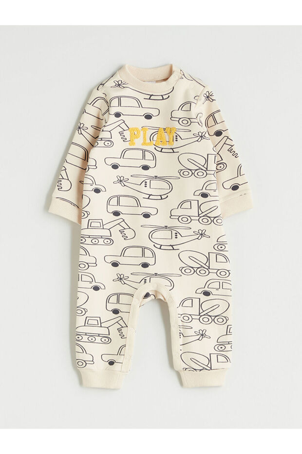 Sparkling Selections from Shining Store |   Printed Baby Boy Snap Button Romper - 1
