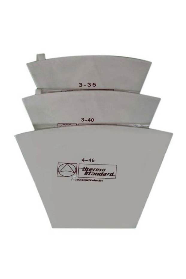 3-Piece Re-Useable Cotton Pastry Bag White/Black