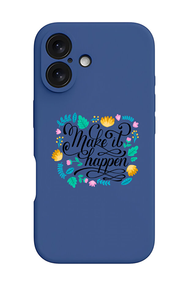 iPhone 16 Plus Blue Protective Liquid Silicone Shockproof Case - - 1