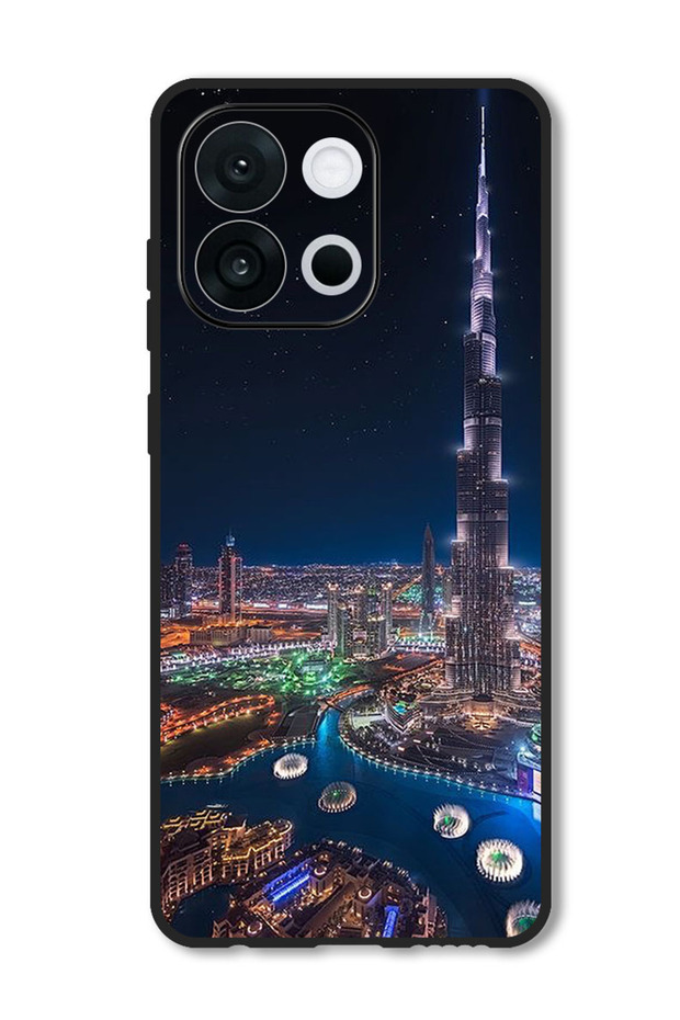 Case Compatible with OnePlus 13s 6.32 Inch Protection Shockproof Cover Burj Khalifa Night View