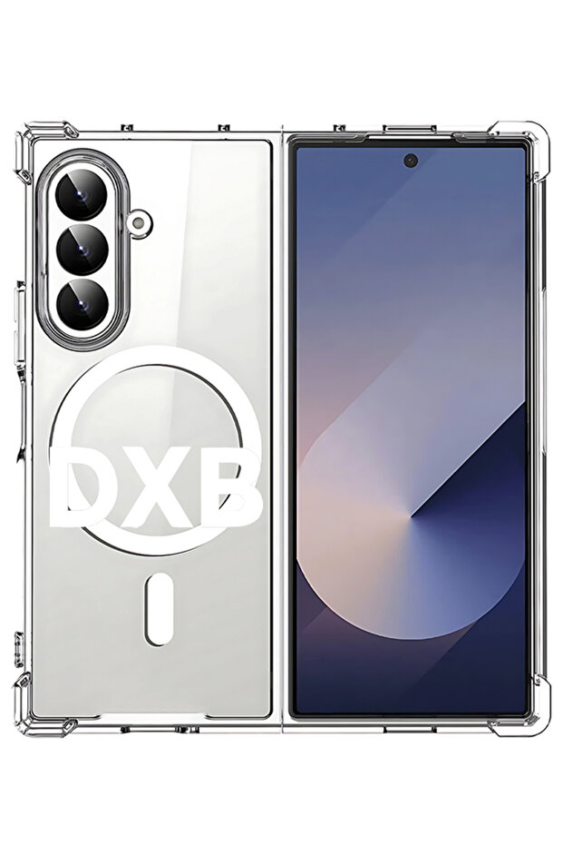 Case for Samsung Galaxy Z Fold 7 Compatible with MagSafe, Shockproof Phone Cover DXB