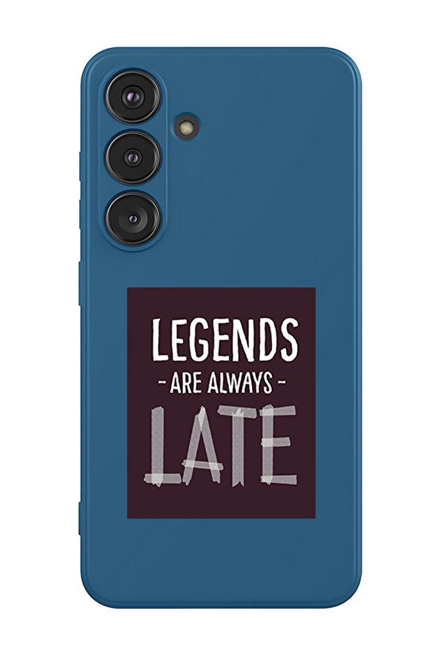 Protective Liquid Silicone Shockproof Case For Samsung Galaxy S25 Plus (Blue) - legends are always