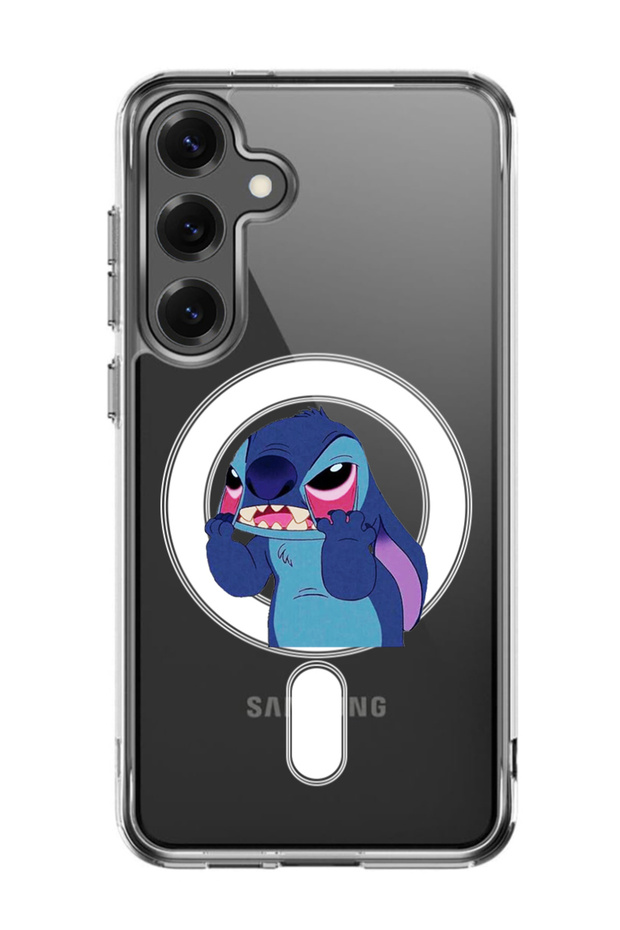 Case for Samsung Galaxy S25 6.2-inch Compatible with MagSafe, Shockproof Phone Cover Stitch