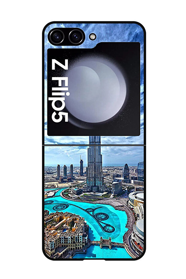 Protective Case Anti Scratch Shock Proof Cover For Samsung Galaxy Z Flip 5 Burj Khalifa in Day