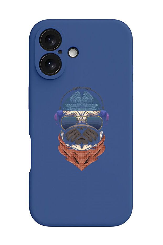iPhone 16 Plus Blue Protective Liquid Silicone Shockproof Case - swag bull dog