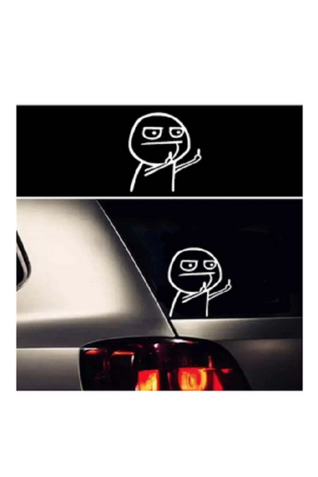 Jdm Middle Finger Sticker White