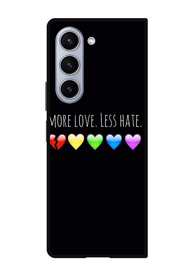 Protective Case Anti Scratch Shock Proof Cover For Samsung Galaxy Z Fold 5 More Love Less Hate