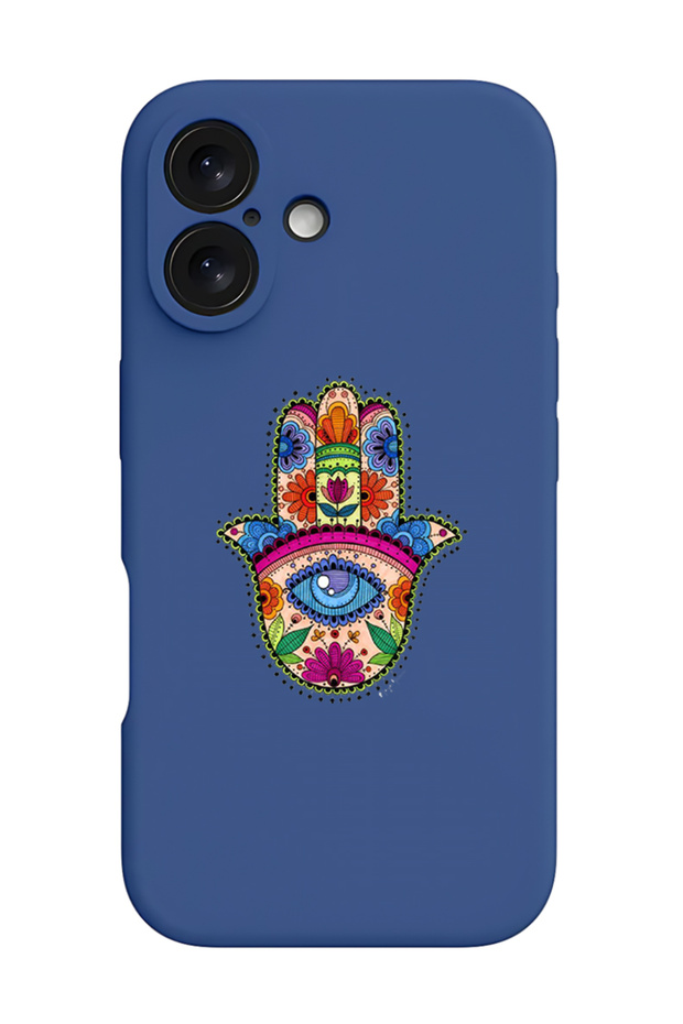 iPhone 16 Blue Protective Liquid Silicone Shockproof Case - H& M&ala
