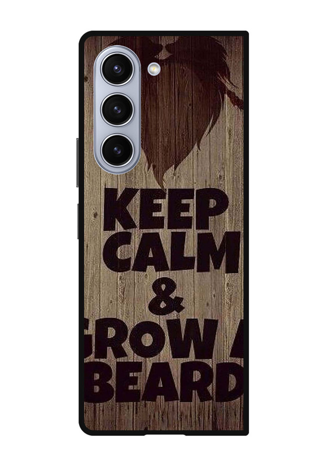 Protective Case Anti Scratch Shock Proof Cover For Samsung Galaxy Z Fold 5 Keep Clam & Glow Bread