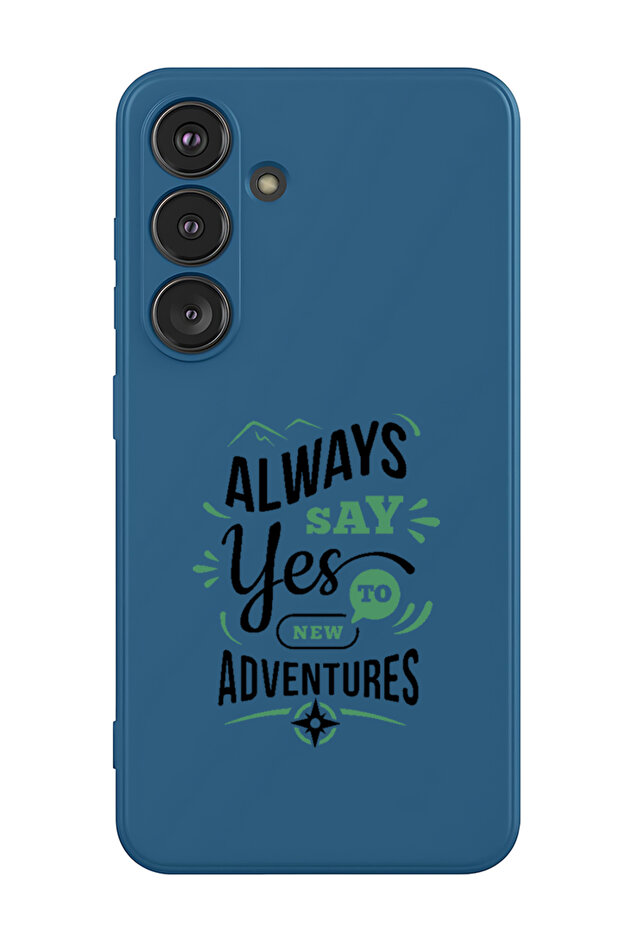 Protective Liquid Silicone Shockproof Case For Samsung Galaxy S25 Plus (Blue) - always say yes to