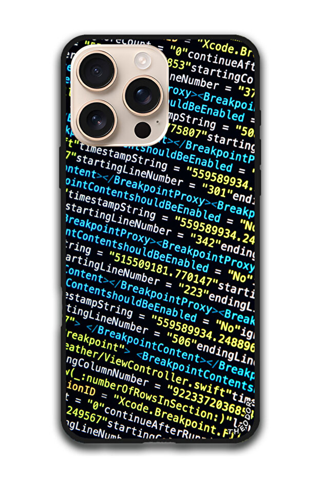 حافظة واقية لجهاز i16 Pro Max (6.9) بوصة code_symbols_programming - 1