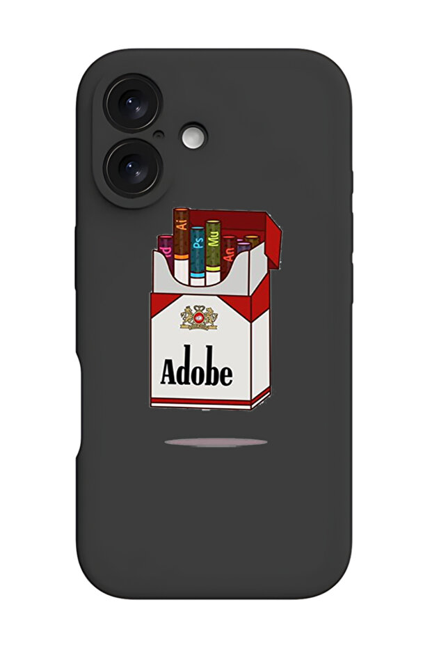 غطاء حماية سيليكون سائل مقاوم للصدمات لهاتف iPhone 16 Plus أسود - Adobe - 1