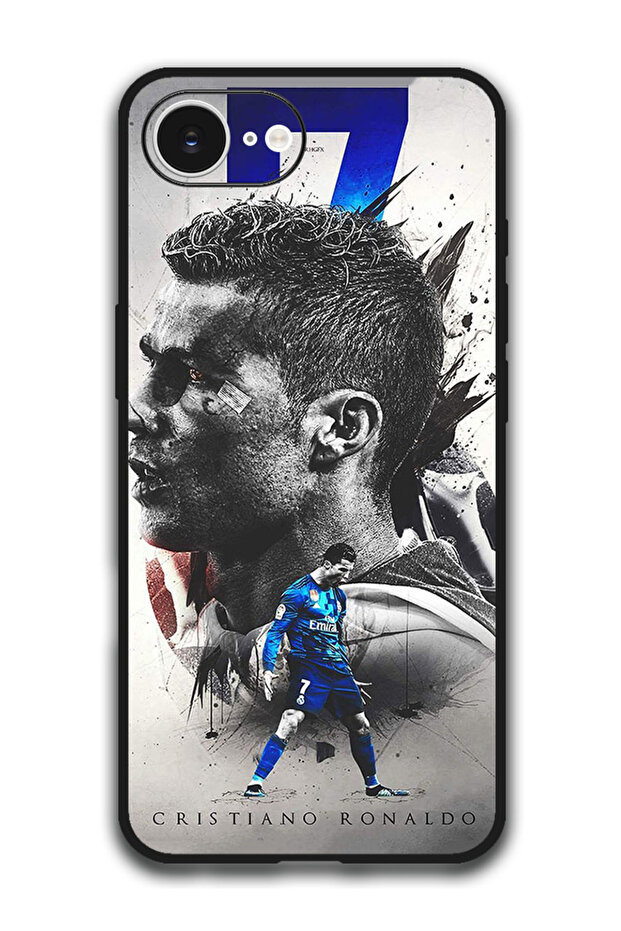 Case Compatible with Apple iPhone 16e 6.1 Inch Protection Shockproof Cover - Cristiano Ronaldo (5)