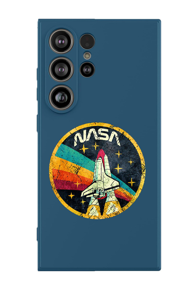 Protective Liquid Silicone Shockproof Case For Samsung Galaxy S25 Ultra (Blue) - Nasa 2